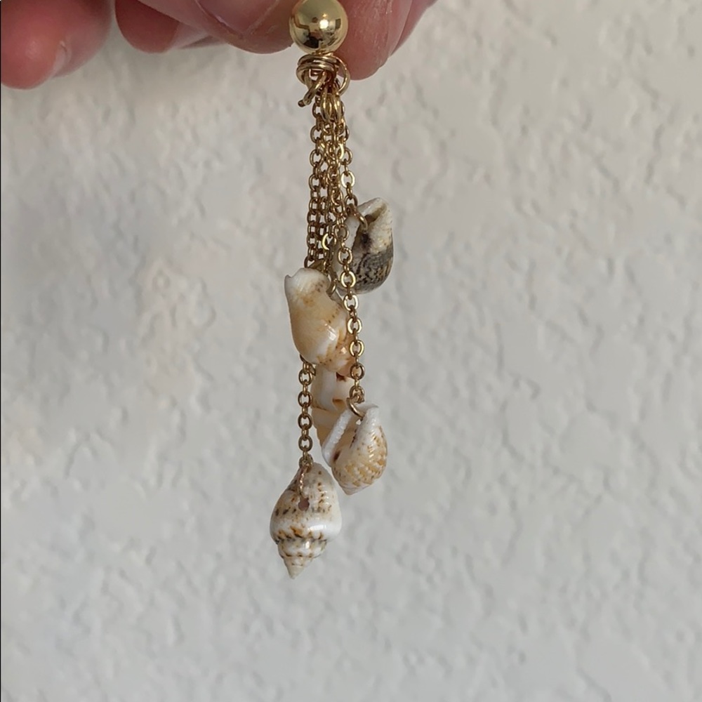 Mini Shell Dangle Earrings - image 2
